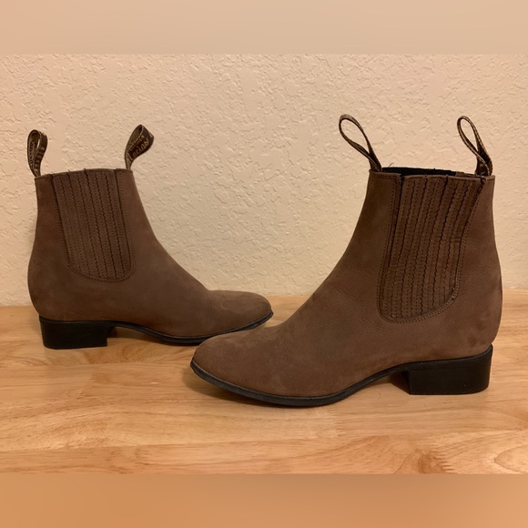 Vintage Botines Macias brown Chelsea pull on leather ankle boot - Size 7 - 90s - Picture 5 of 11